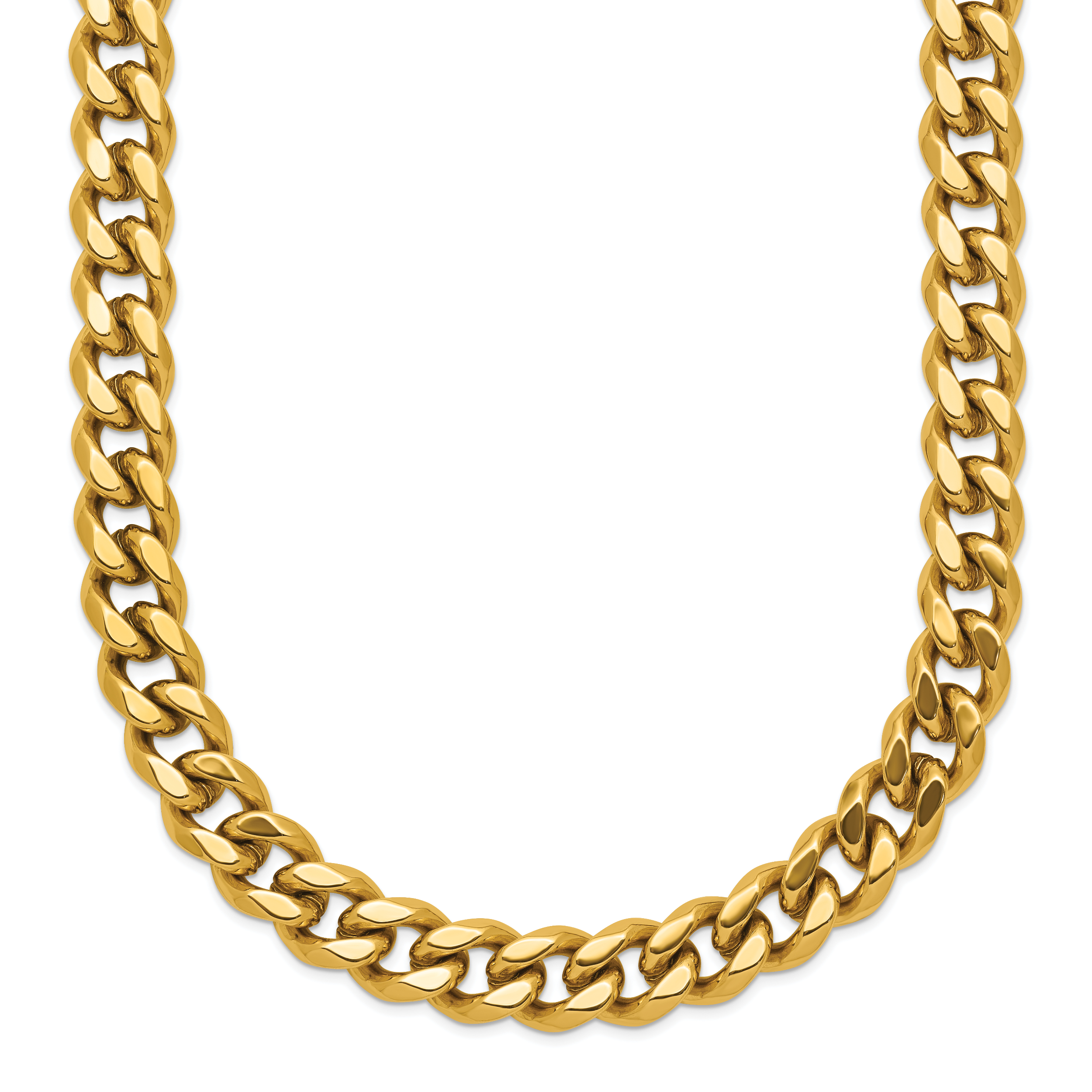 10K-14K Yellow Real Gold Box Link Chain Necklace For Men Women – JewelHeart